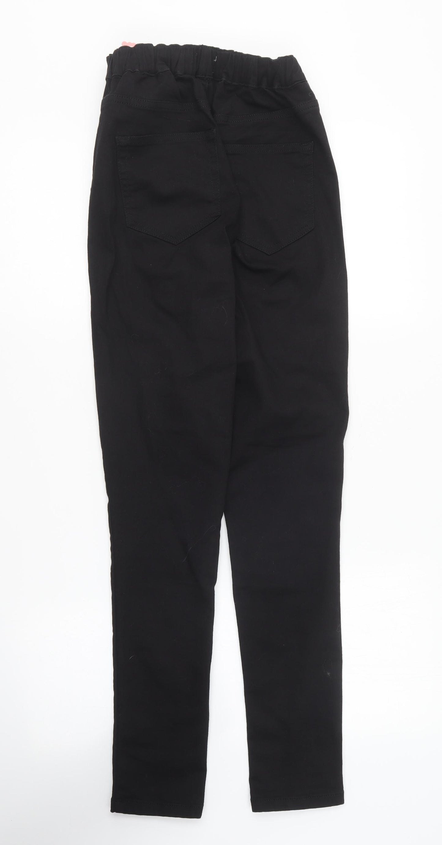 White Stuff Womens Black Cotton Jegging Leggings Size 12 L28 in