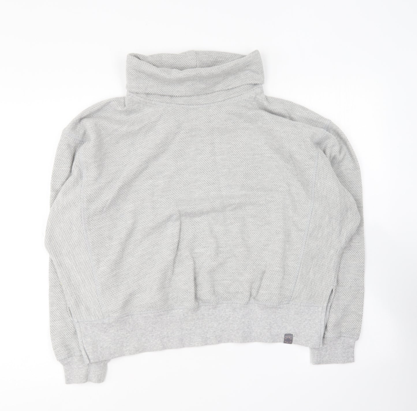 NEXT Womens Grey Roll Neck Cotton Pullover Jumper Size XS - Loungewear