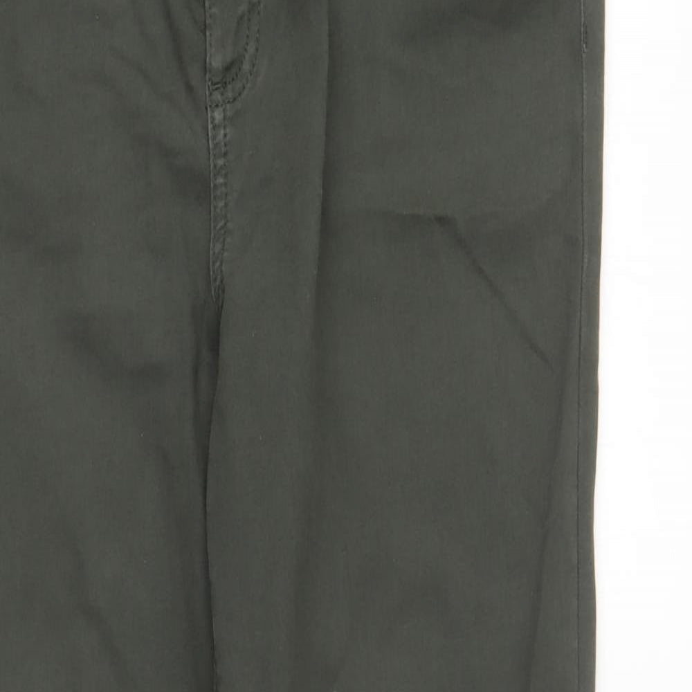 Marks and Spencer Womens Green Cotton Skinny Jeans Size 12 L27 in Regular