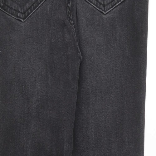 Marks and Spencer Womens Black Cotton Skinny Jeans Size 12 L27 in Regular