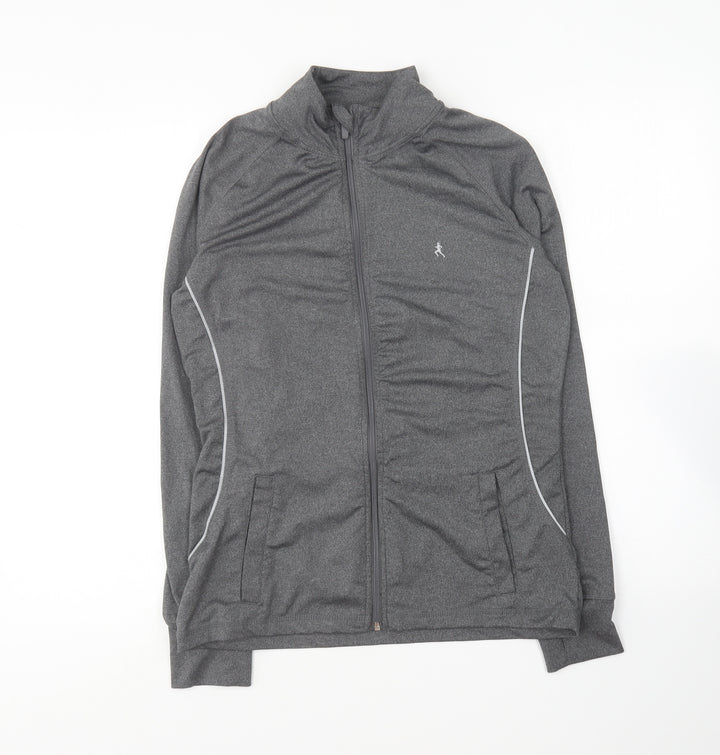 Atmosphere Womens Grey Polyester Full Zip Sweatshirt Size 10