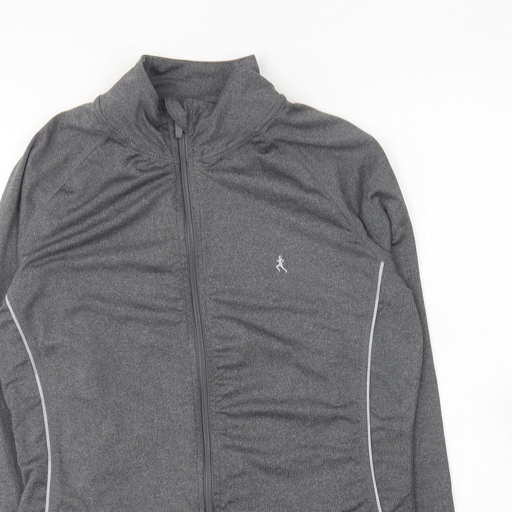 Atmosphere Womens Grey Polyester Full Zip Sweatshirt Size 10