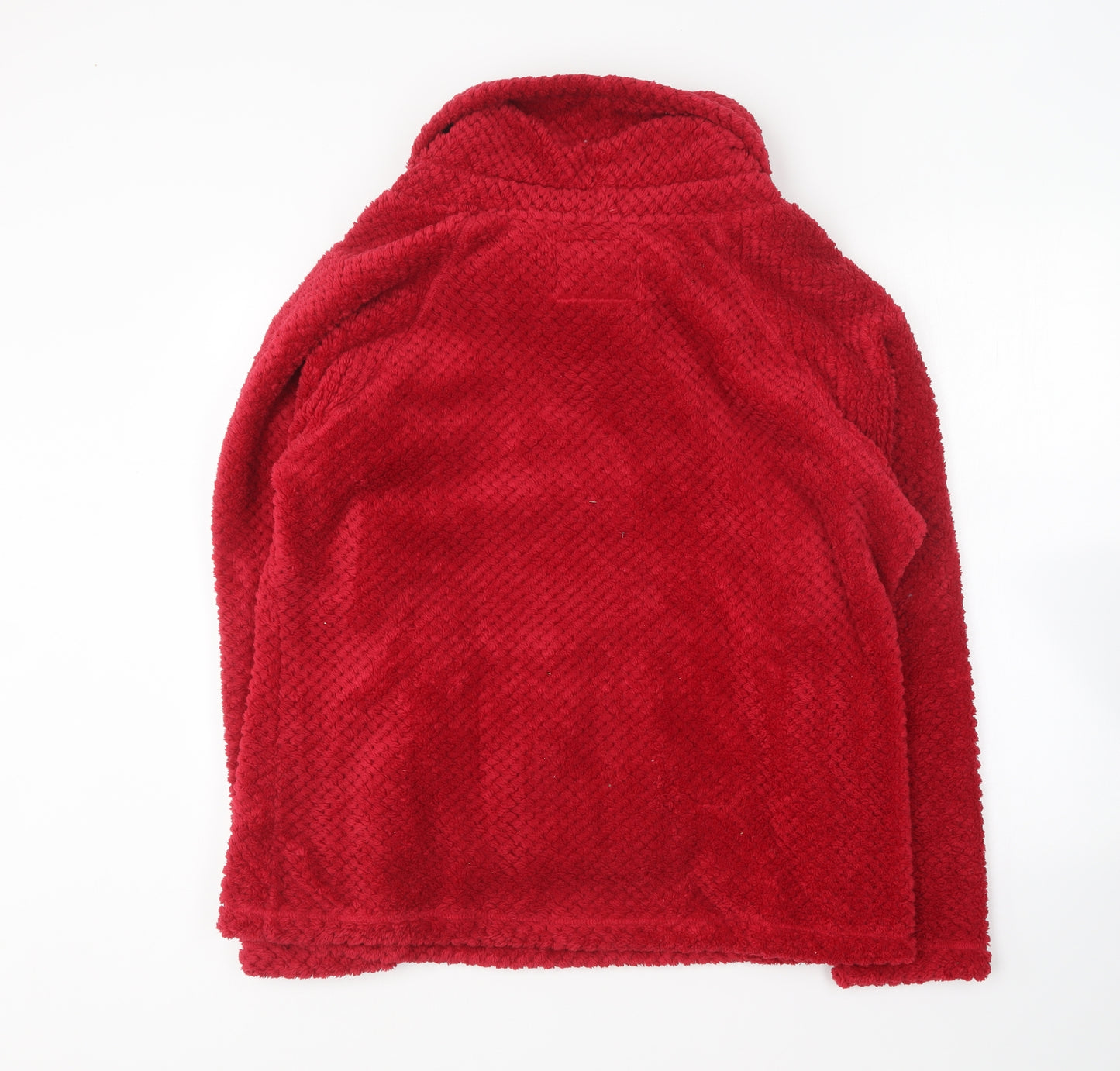 F&F Womens Red Roll Neck Polyester Pullover Jumper Size L - Loungewear