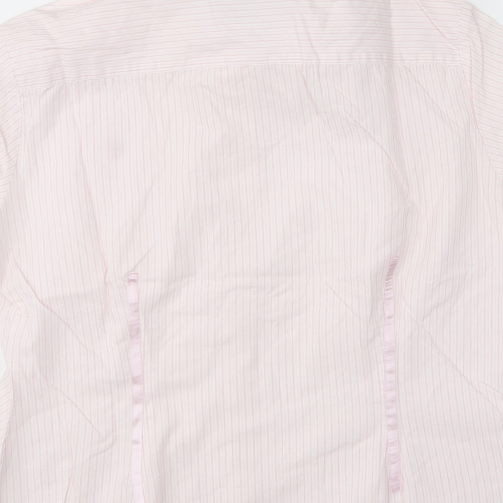 Polo Ralph Lauren Womens Pink Cotton Basic Button-Up Size 14 Collared