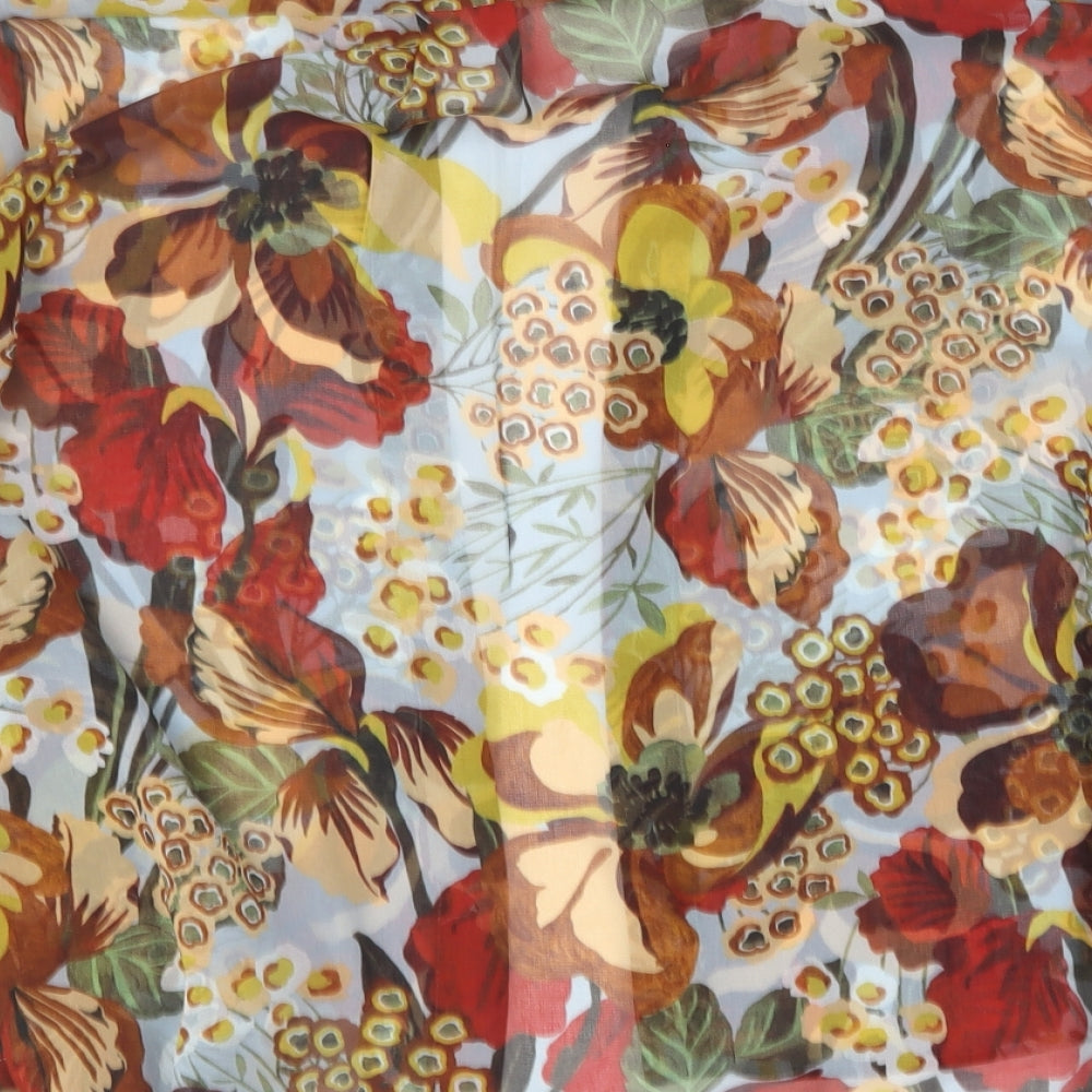 Zara Womens Multicoloured Polyester Basic Button-Up Size M Collared