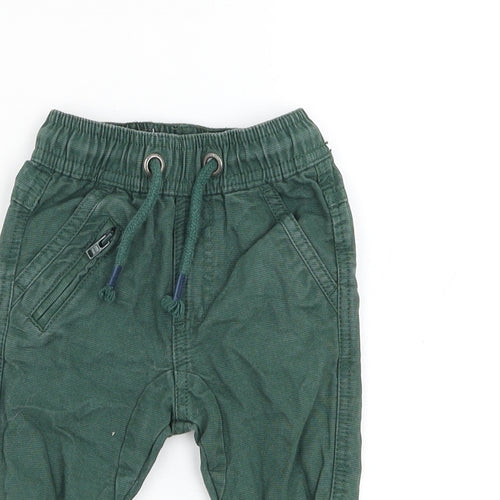 NEXT Boys Green Cotton Capri Trousers Size 3-6 Months Pullover