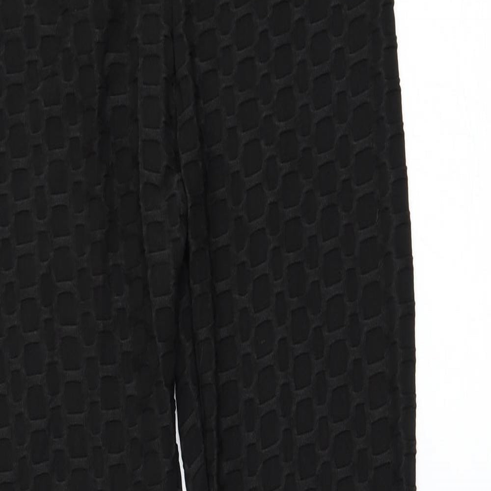 Preworn Womens Black Polyester Compression Leggings Size L L28 in Regular Pullover