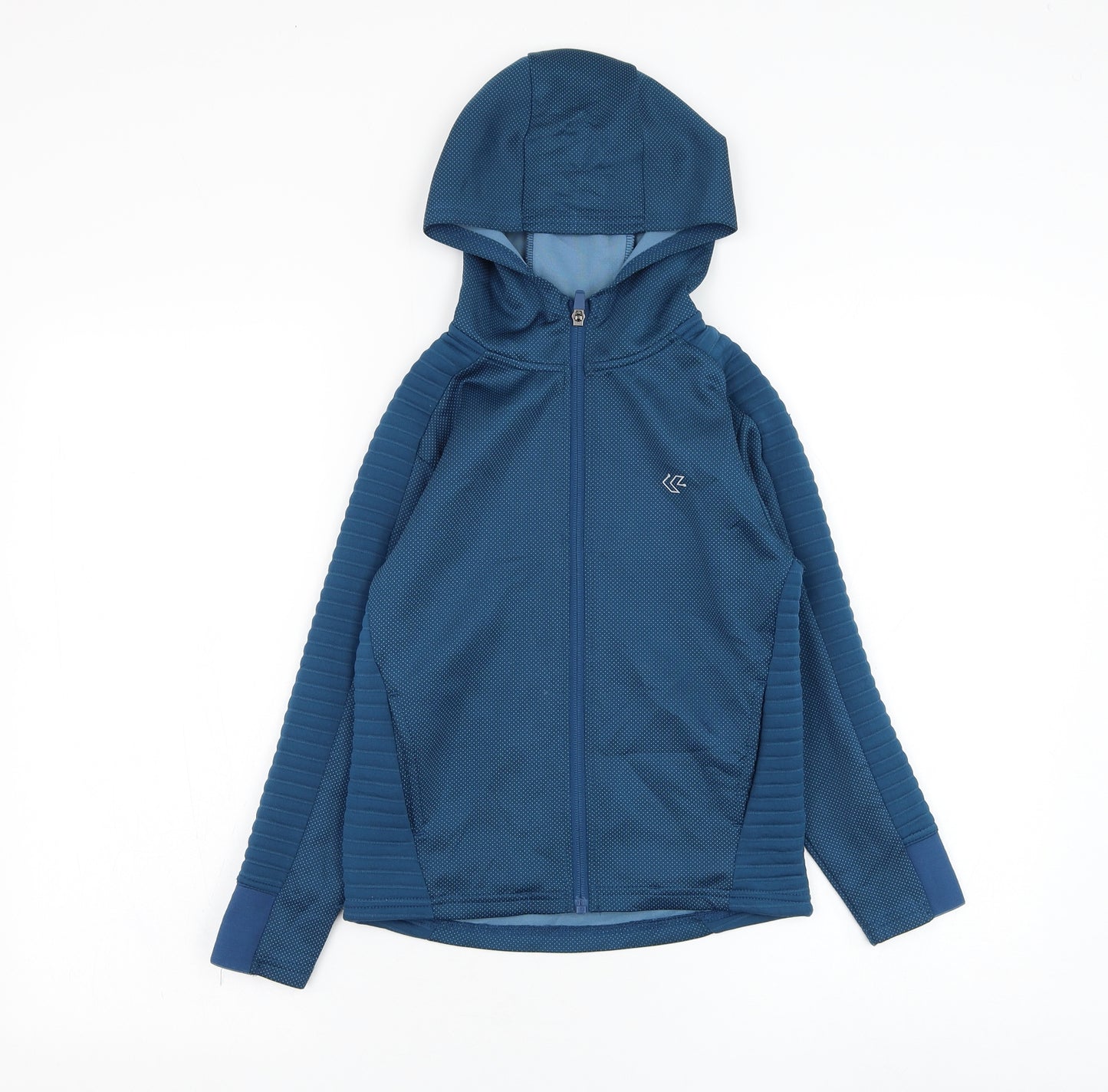 Dunnes Stores Boys Blue Polyester Full Zip Hoodie Size 7-8 Years Zip