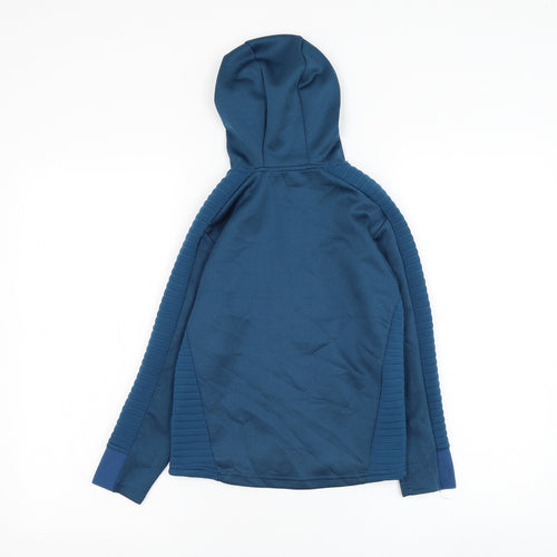 Dunnes Stores Boys Blue Polyester Full Zip Hoodie Size 7-8 Years Zip