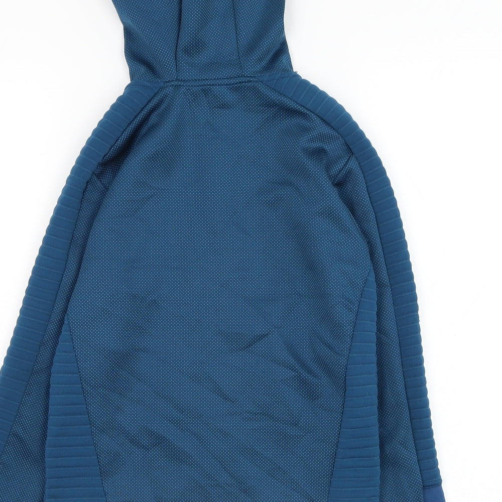 Dunnes Stores Boys Blue Polyester Full Zip Hoodie Size 7-8 Years Zip