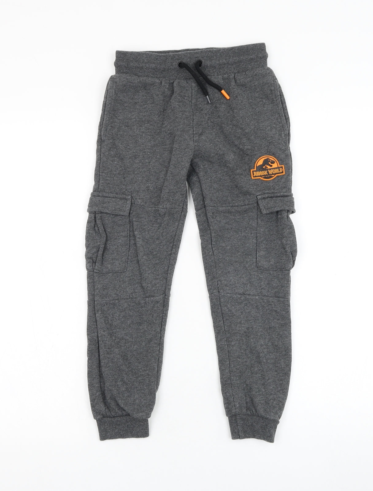 Primark Boys Grey Cotton Jogger Trousers Size 6-7 Years Regular Pullover - Jurassic World
