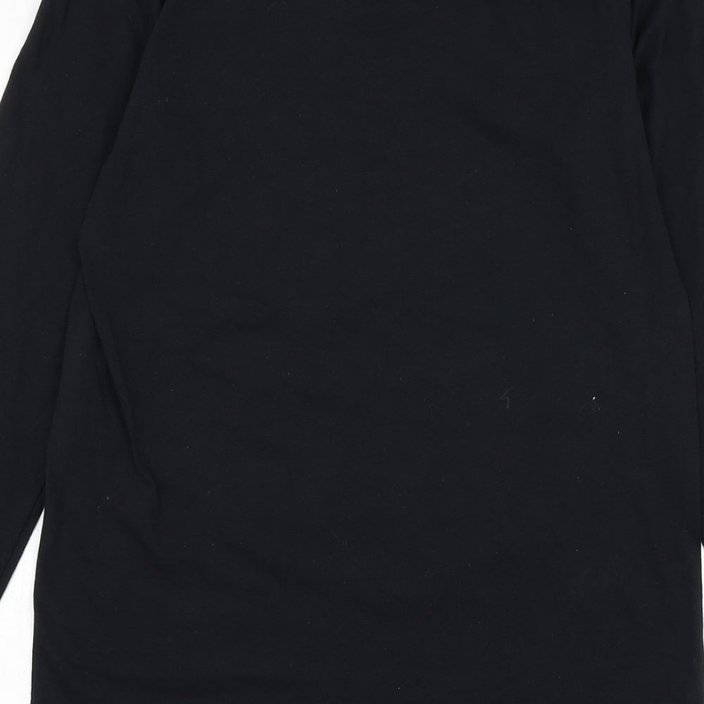 Netflix Mens Black Polyester T-Shirt Size S Round Neck - Stranger Things