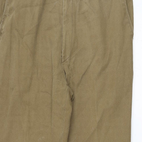 Douglas Mens Brown Polyester Trousers Size 38 in L28 in Regular Zip