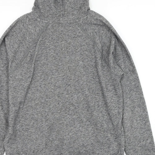 Abercrombie & Fitch Girls Grey Cotton Pullover Hoodie Size 13-14 Years Pullover