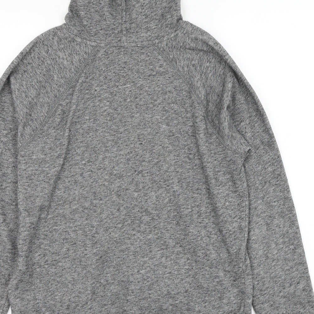 Abercrombie & Fitch Girls Grey Cotton Pullover Hoodie Size 13-14 Years Pullover