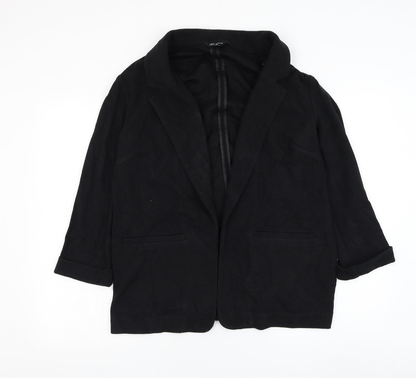 New Look Womens Black Jacket Blazer Size 14