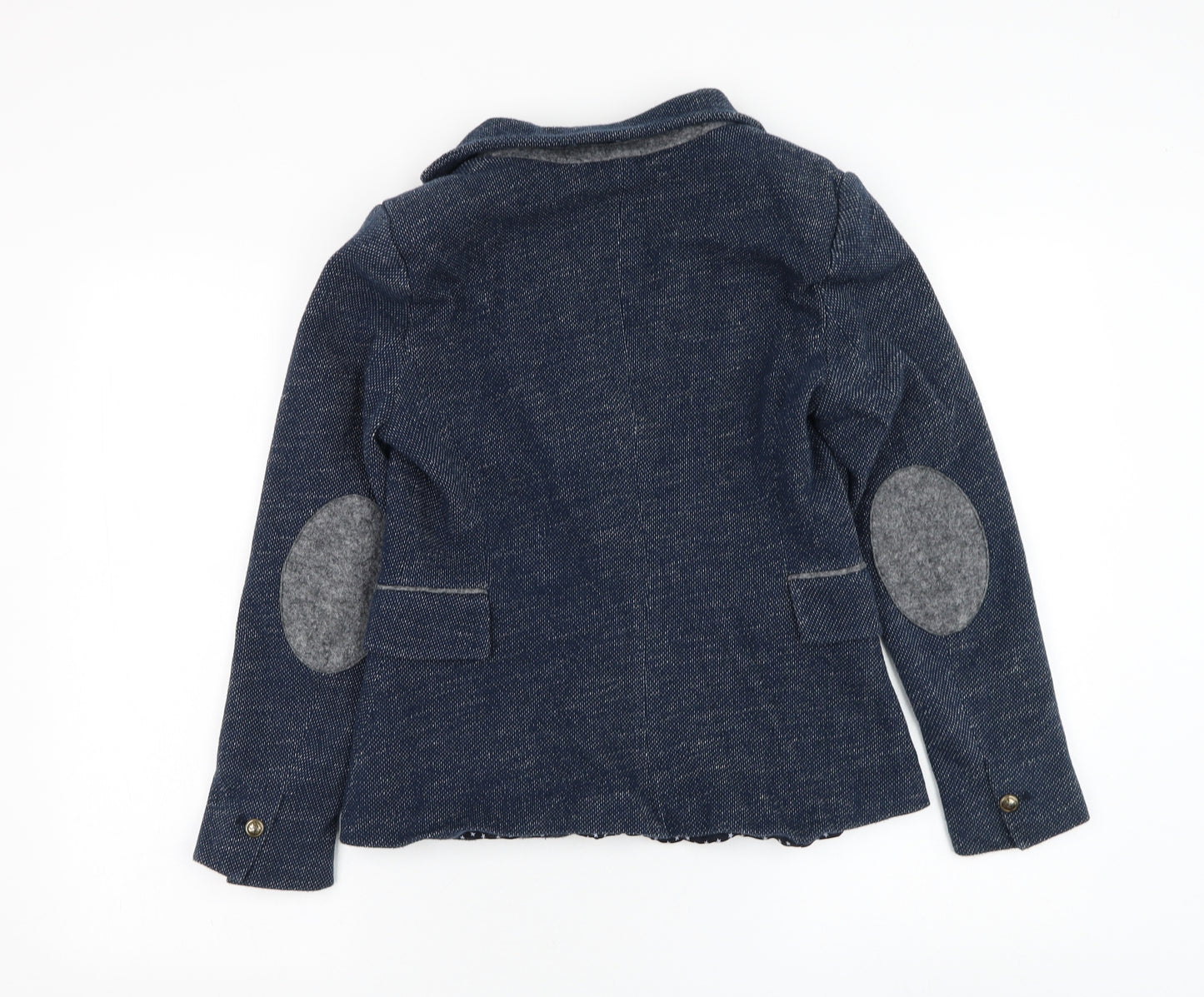 Zara Womens Blue Jacket Blazer Size M Button