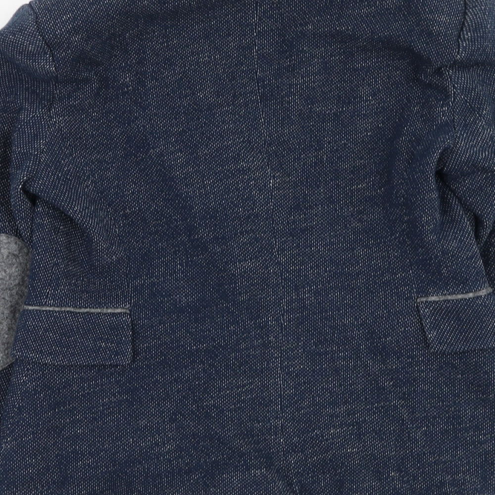 Zara Womens Blue Jacket Blazer Size M Button