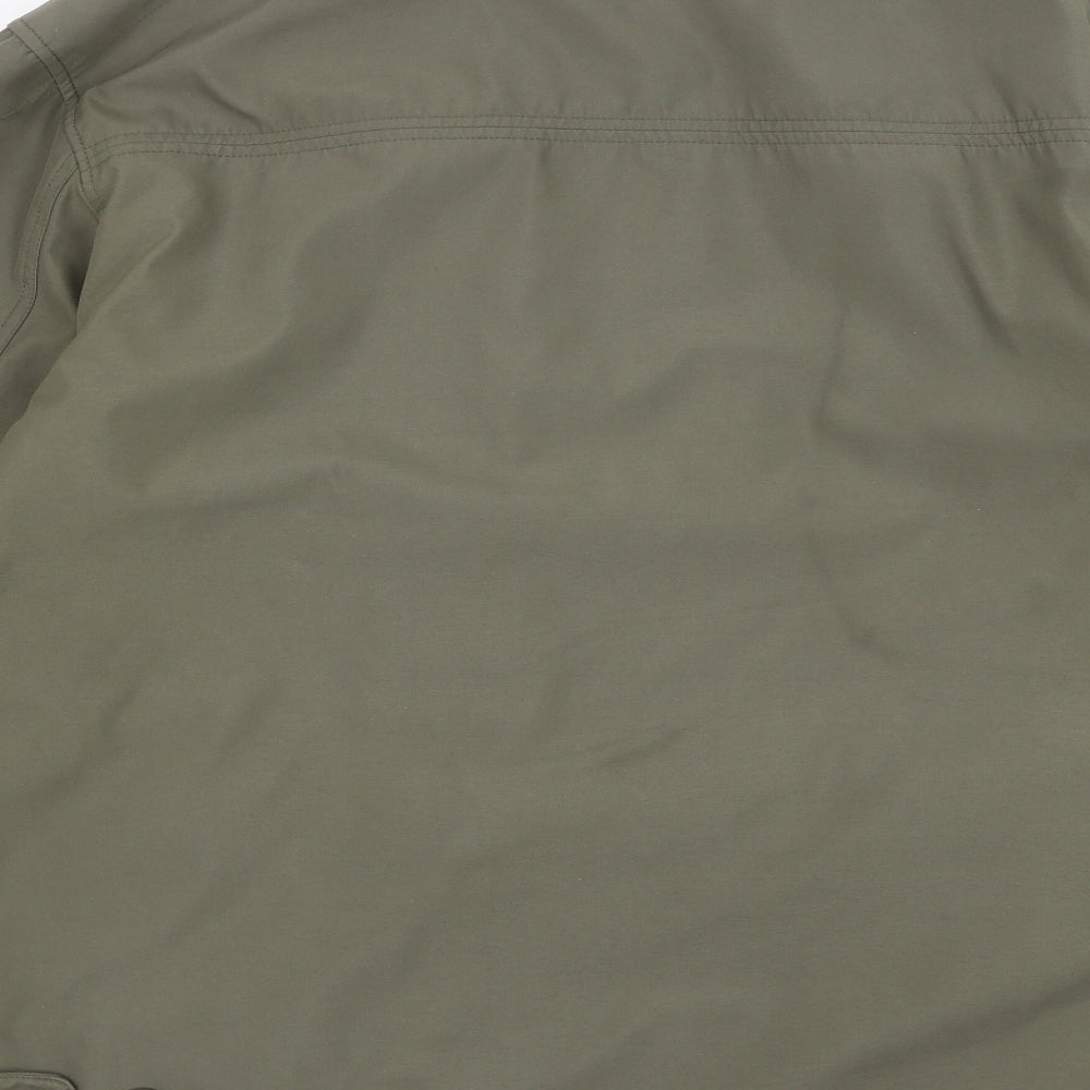 Aldon Mens Green Jacket Coat Size L Zip