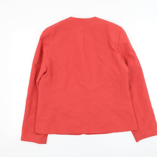 Slimma Womens Pink Jacket Blazer Size 12 Button
