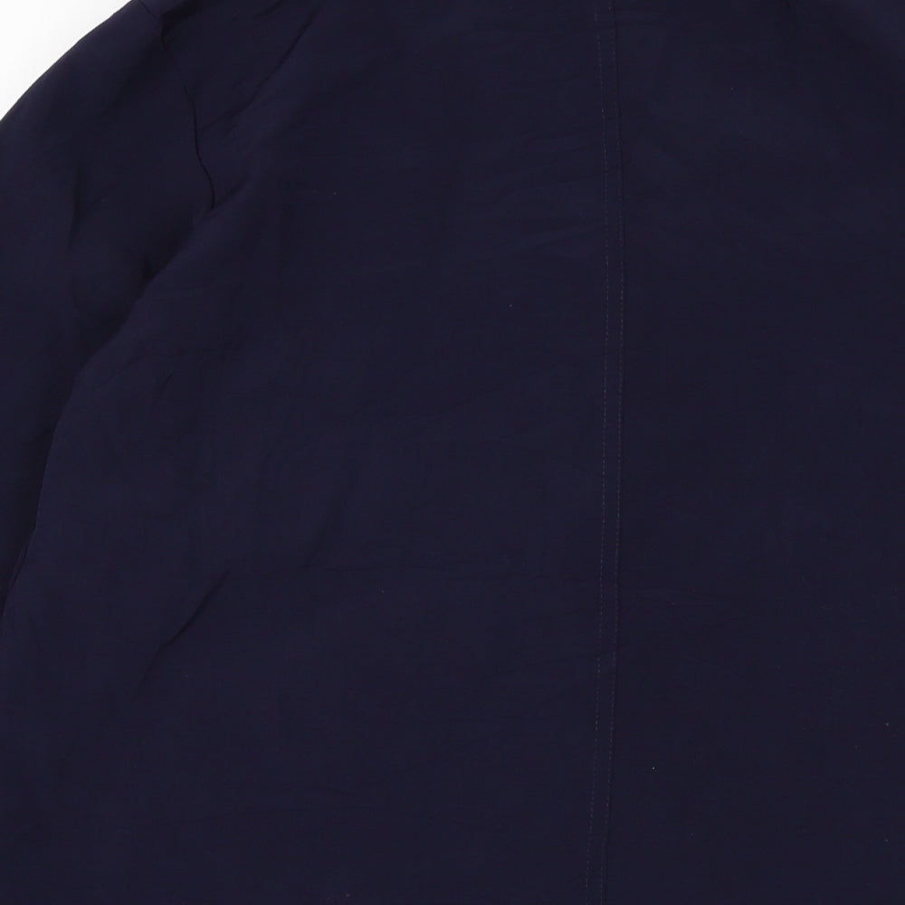 Marks and Spencer Womens Blue Jacket Blazer Size 12 Button