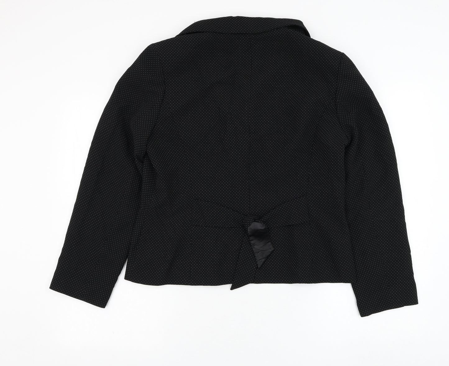 Precis Womens Black Jacket Blazer Size 14 Button