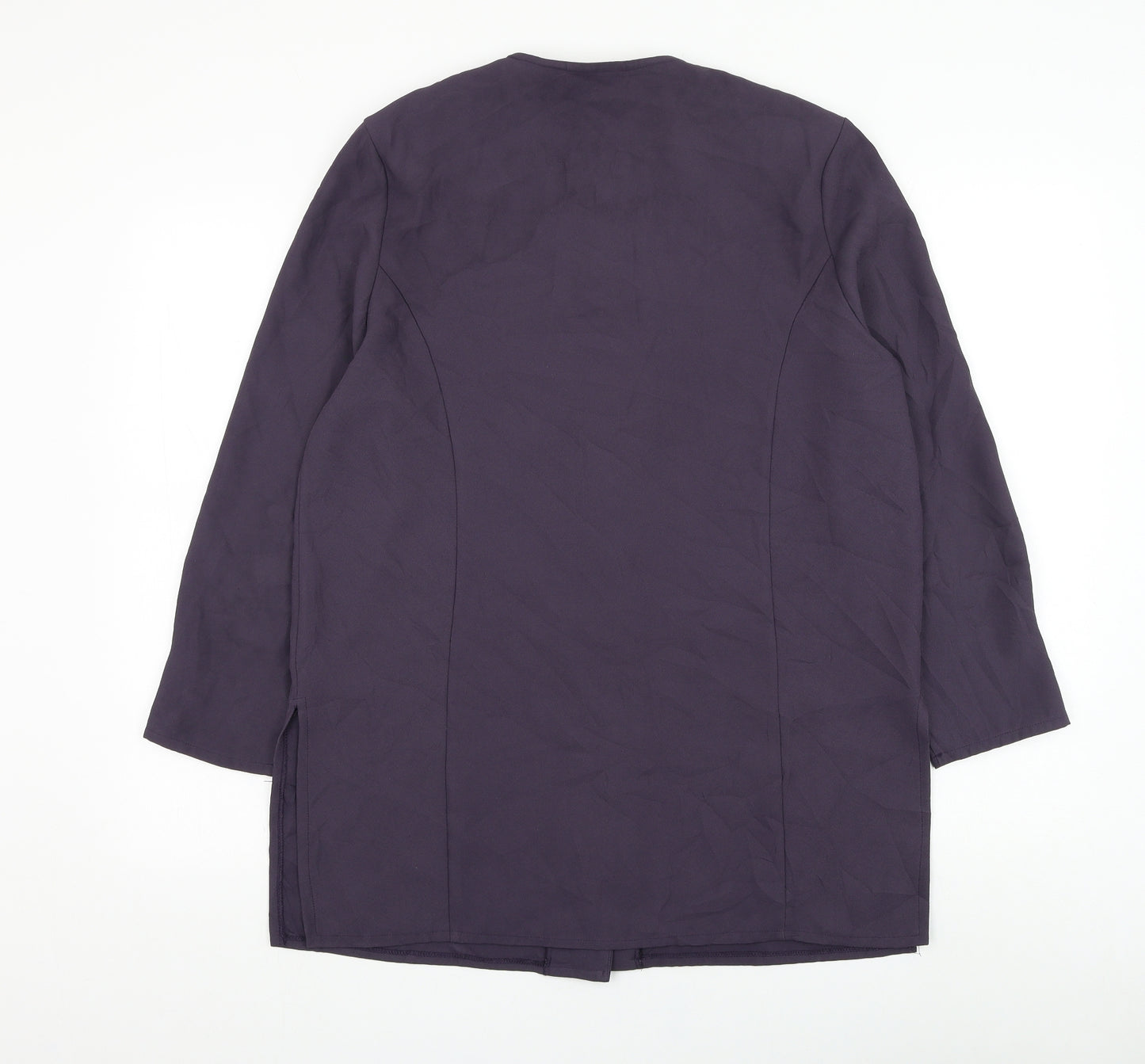 Richards Womens Purple Jacket Blazer Size 10 Button