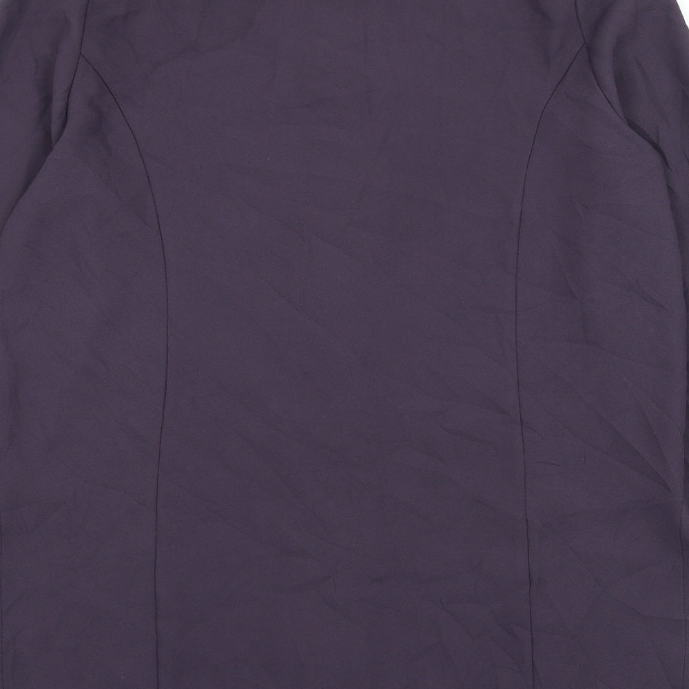 Richards Womens Purple Jacket Blazer Size 10 Button