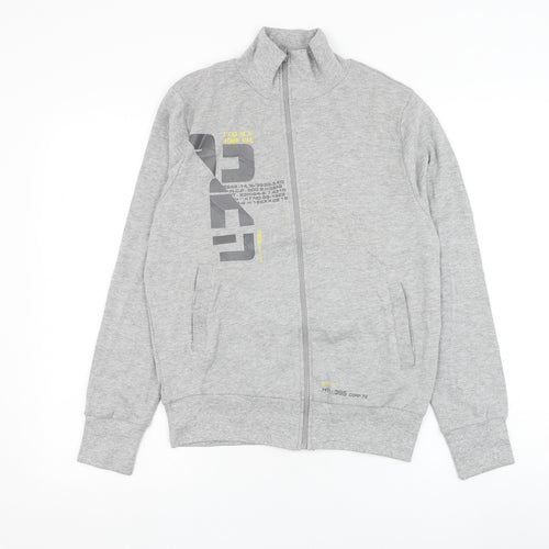 Crazy Kids Boys Grey Cotton Full Zip Sweatshirt Size 12 Years Zip