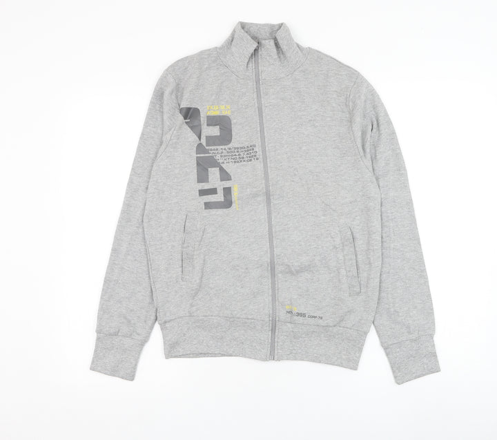 Crazy Kids Boys Grey Cotton Full Zip Sweatshirt Size 12 Years Zip