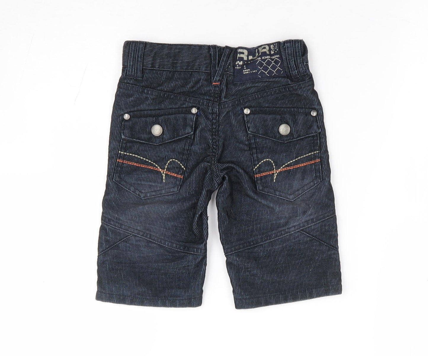 Rocha John Rocha Boys Blue Polyester Chino Trousers Size 4 Years Regular Snap