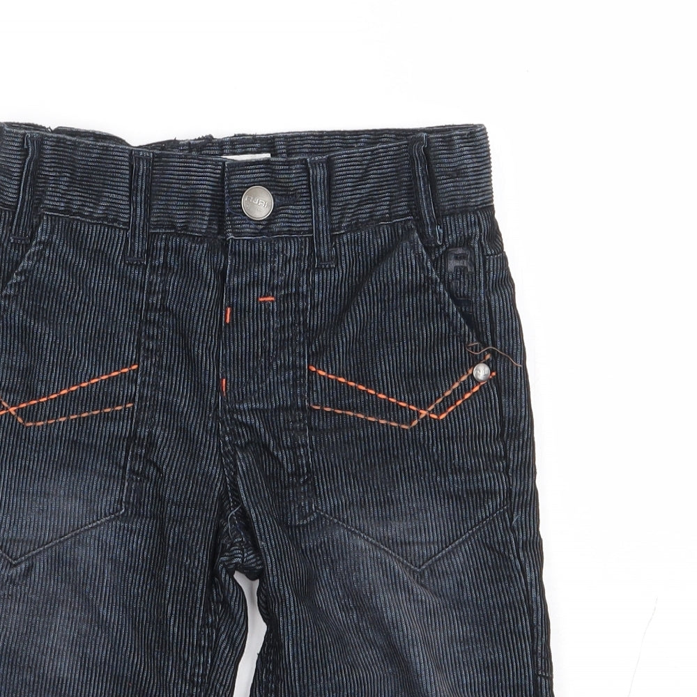 Rocha John Rocha Boys Blue Polyester Chino Trousers Size 4 Years Regular Snap