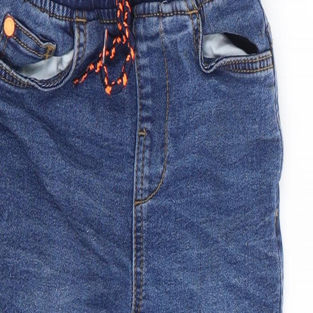 Studio Boys Blue Cotton Jogger Jeans Size 18-24 Months Drawstring