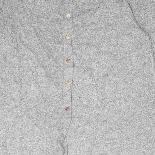 COIN 1804 Womens Grey Round Neck Rayon Tunic Jumper Size XL