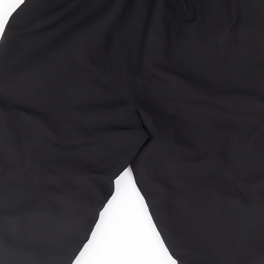 Umbro Mens Black Polyester Cargo Shorts Size L L10 in Regular Drawstring