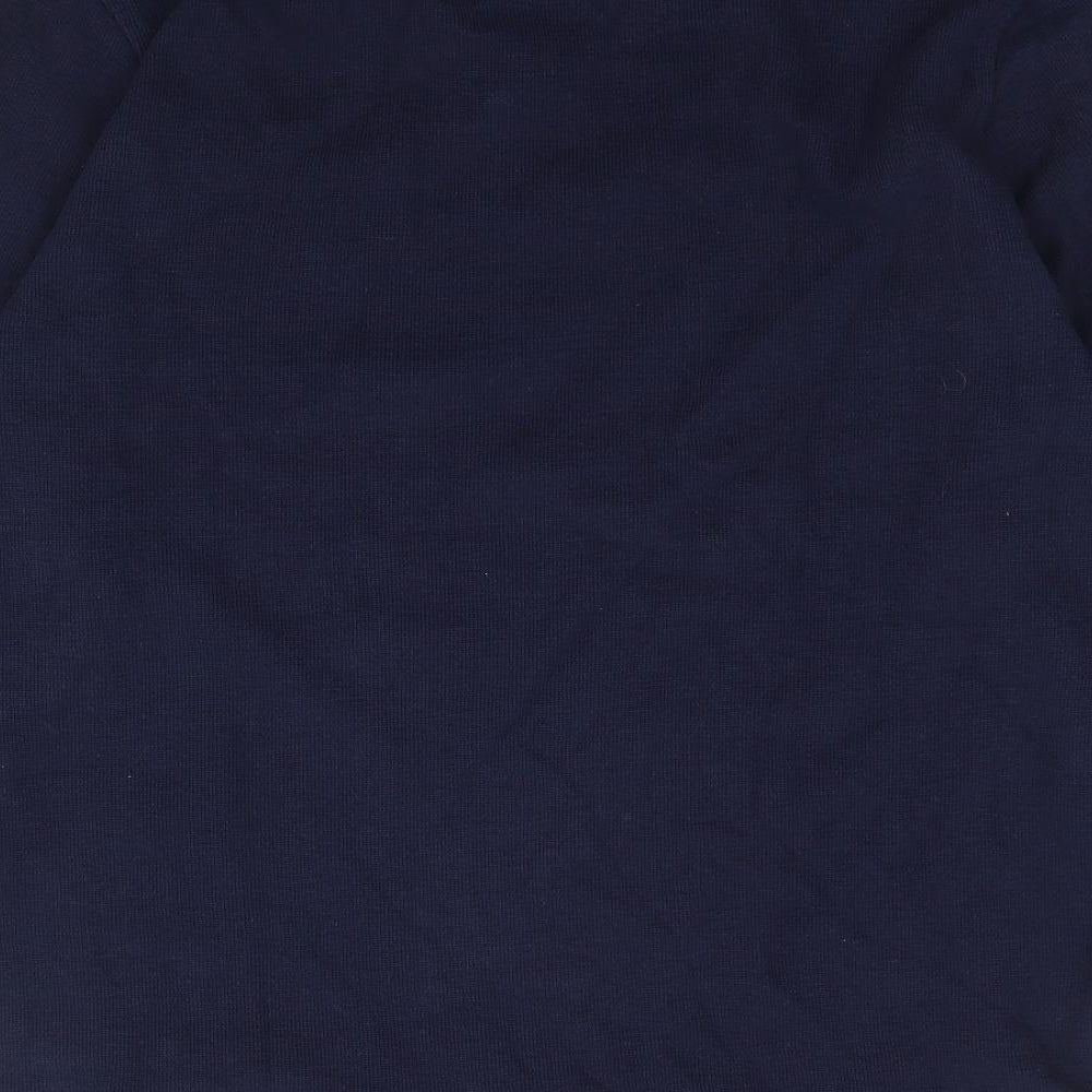 Drifter Mens Blue V-Neck Cotton Pullover Jumper Size L