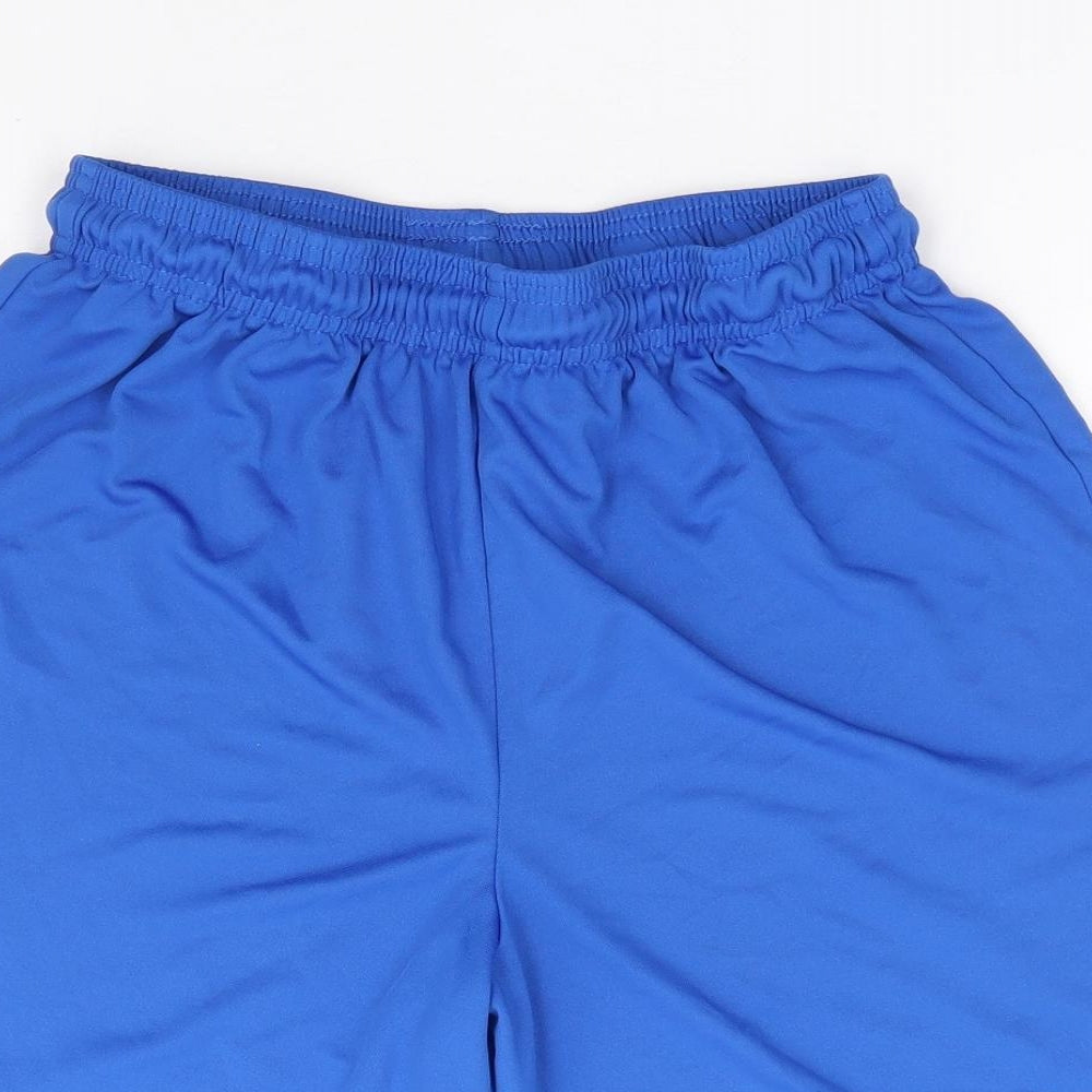 Nike Mens Blue Polyester Sweat Shorts Size L L10 in Regular Drawstring