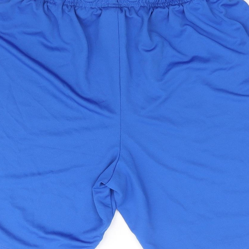 Nike Mens Blue Polyester Sweat Shorts Size L L10 in Regular Drawstring