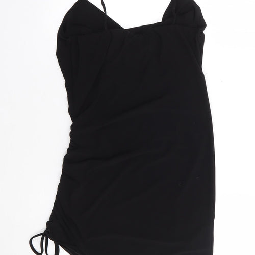 Cameo Rose Womens Black Polyester Tunic Tank Size 8 Cowl Neck