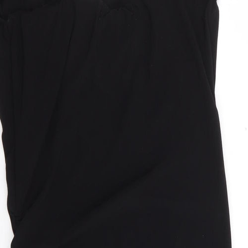 Cameo Rose Womens Black Polyester Tunic Tank Size 8 Cowl Neck
