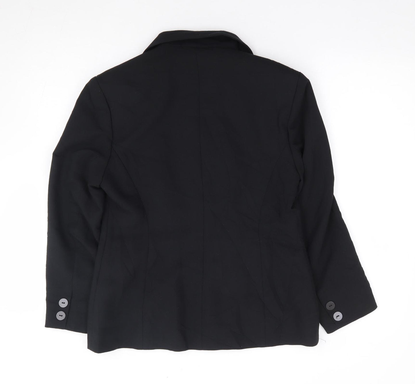Berkertex Womens Black Polyester Jacket Suit Jacket Size 12