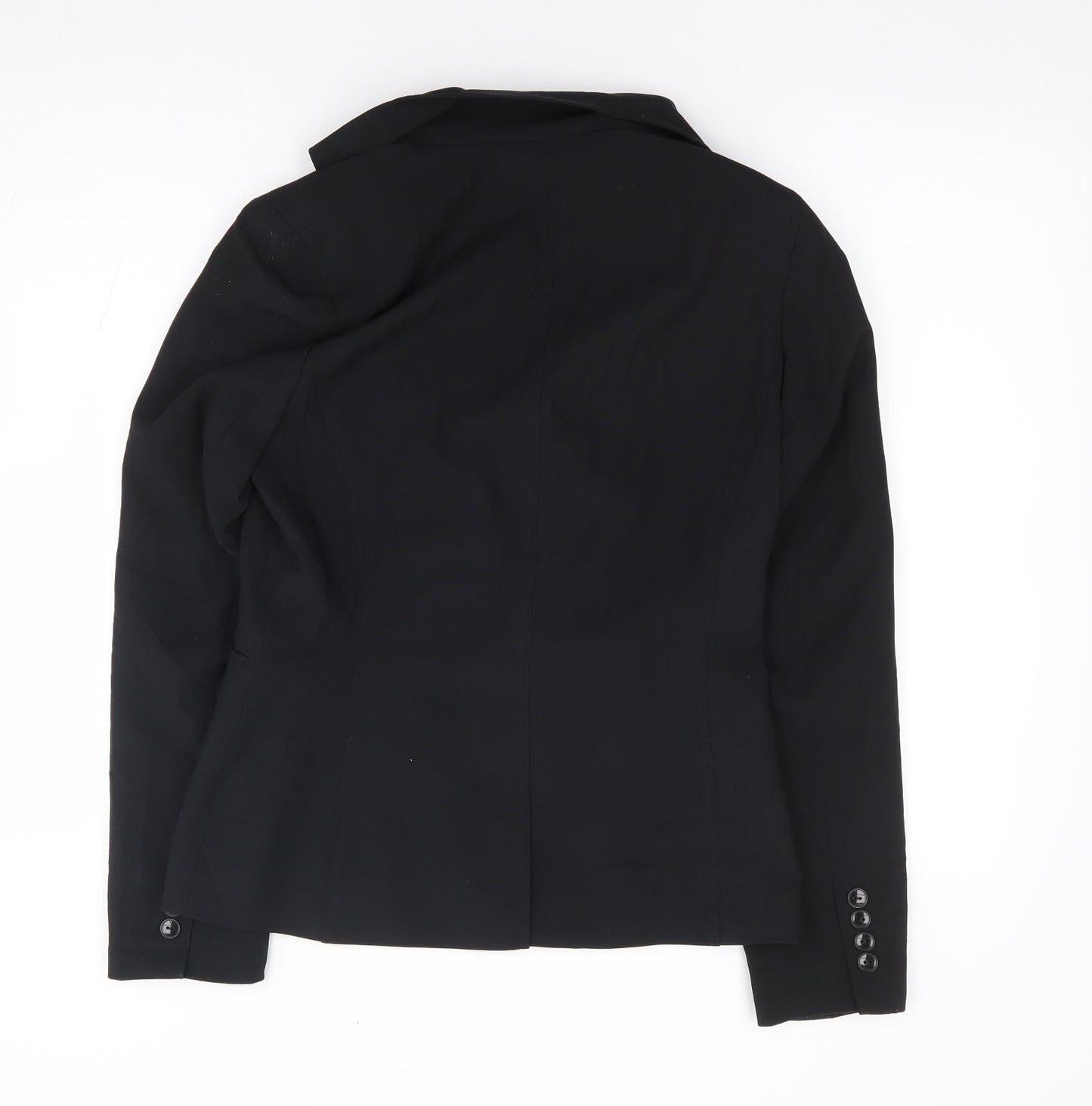 Evie Womens Black Polyester Jacket Suit Jacket Size 10