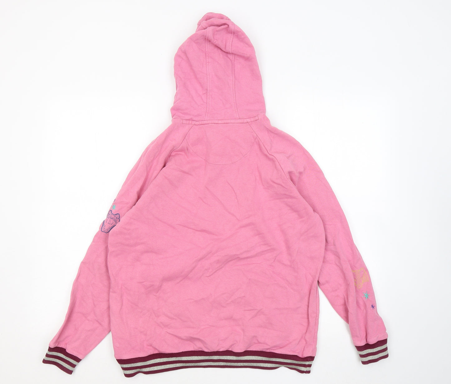 Marks and Spencer Girls Pink Cotton Pullover Hoodie Size 13 Years - Harry Potter Hogwarts