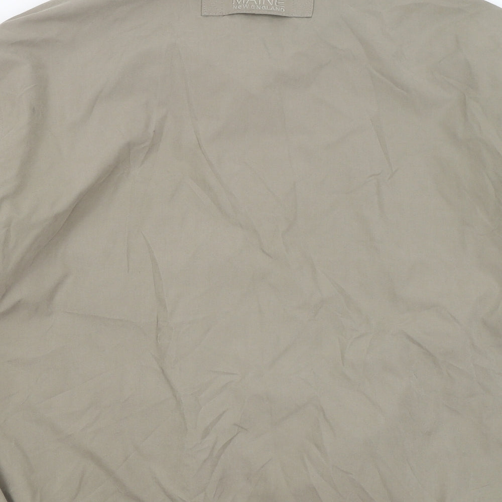Maine Mens Green Bomber Jacket Jacket Size XL