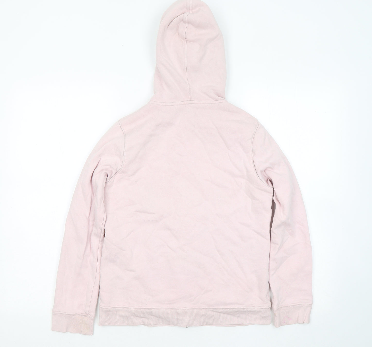 Landsend Womens Pink Cotton Full Zip Hoodie Size 10