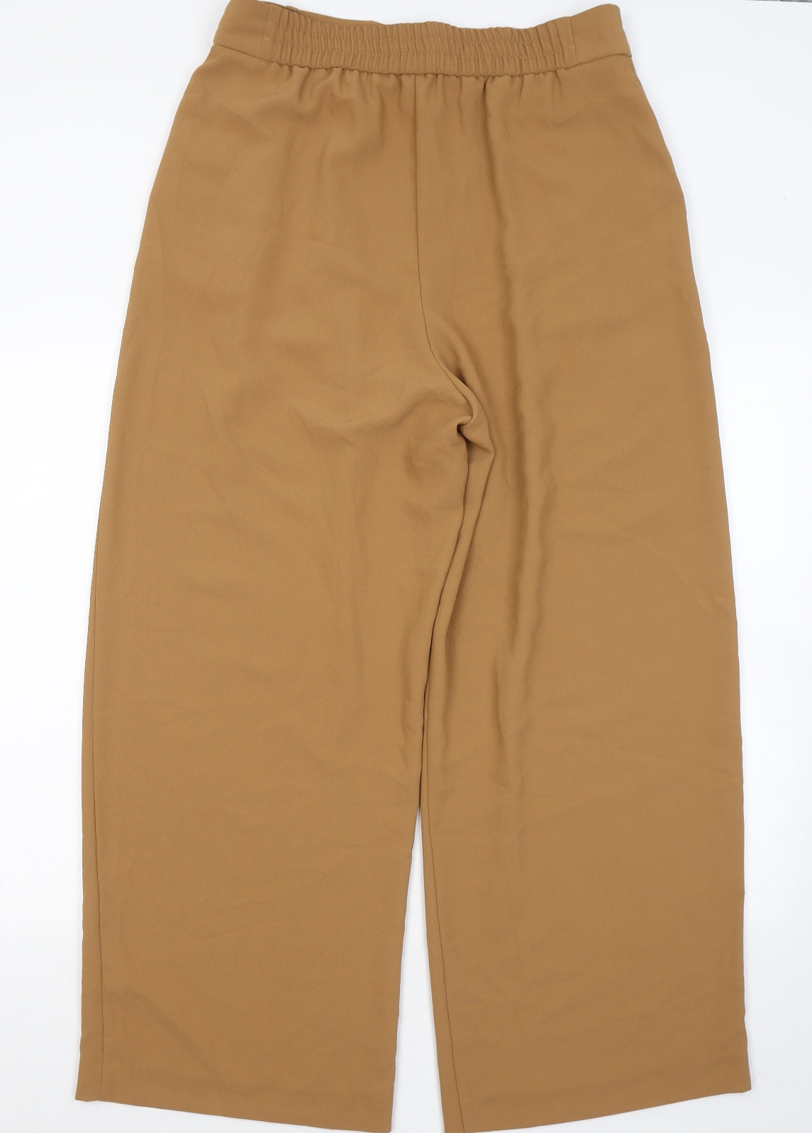 River Island Womens Brown Polyester Trousers Size 14 L26 in Regular