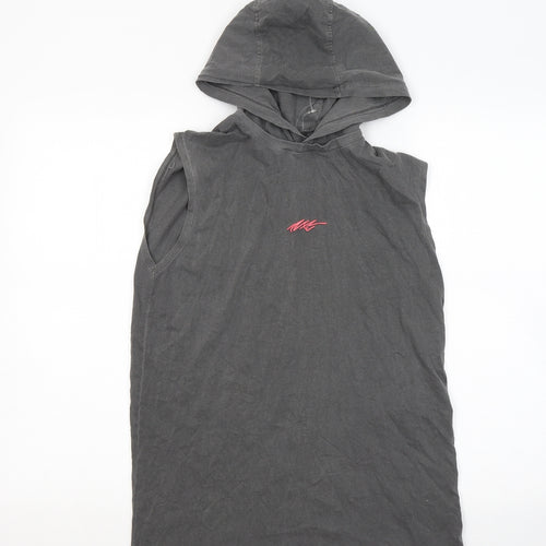 NEXT Girls Grey Cotton Pullover Hoodie Size 14 Years