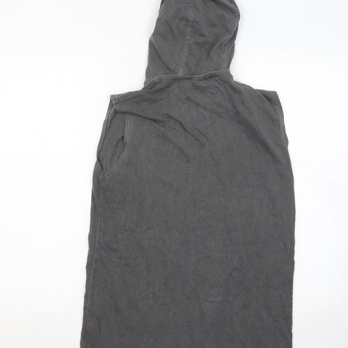 NEXT Girls Grey Cotton Pullover Hoodie Size 14 Years
