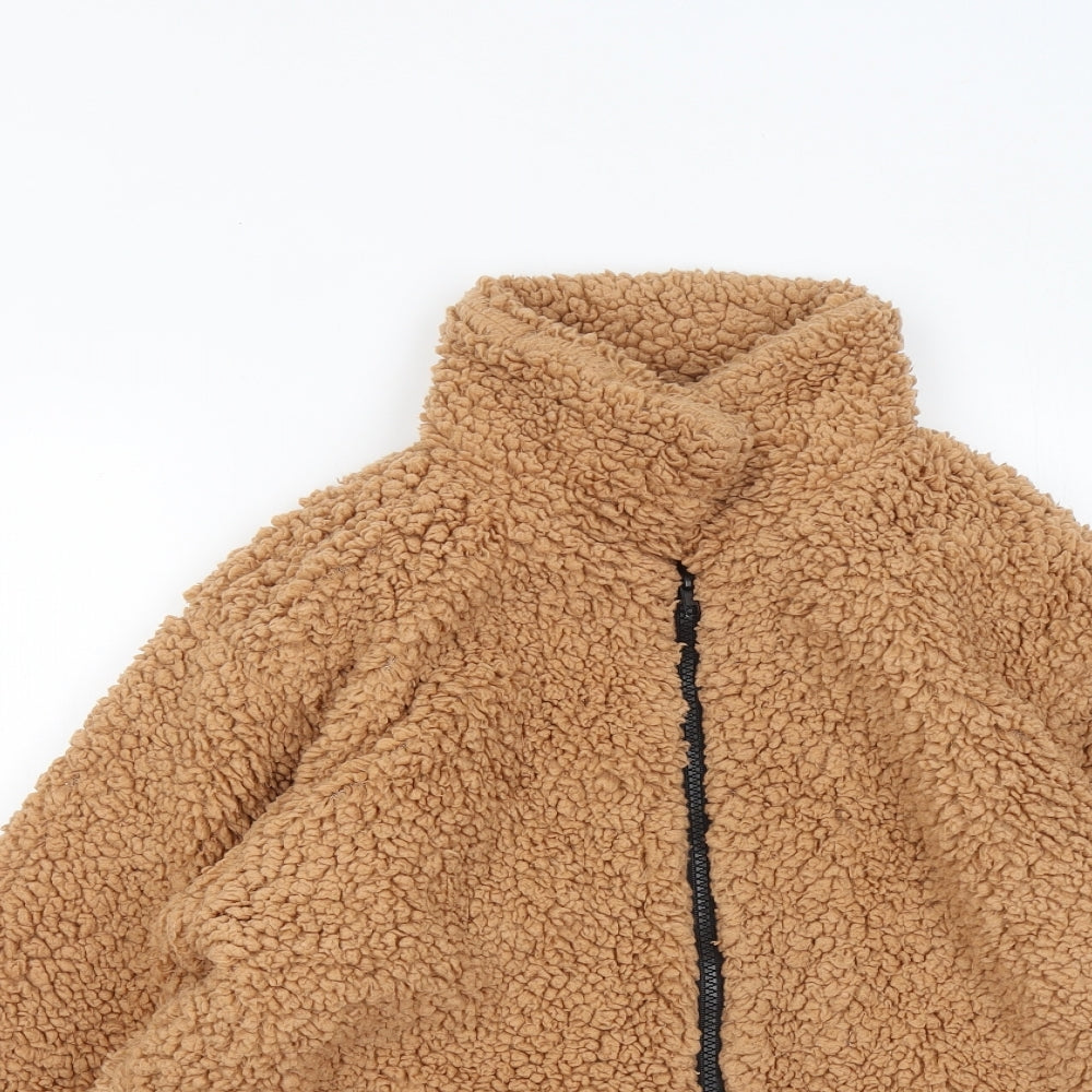 Lanshefei Womens Brown Jacket Size M