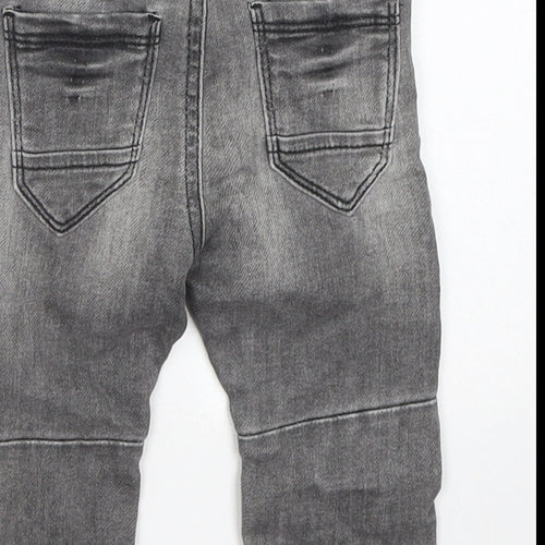NEXT Boys Grey Cotton Cargo Jeans Size 6-9 Months